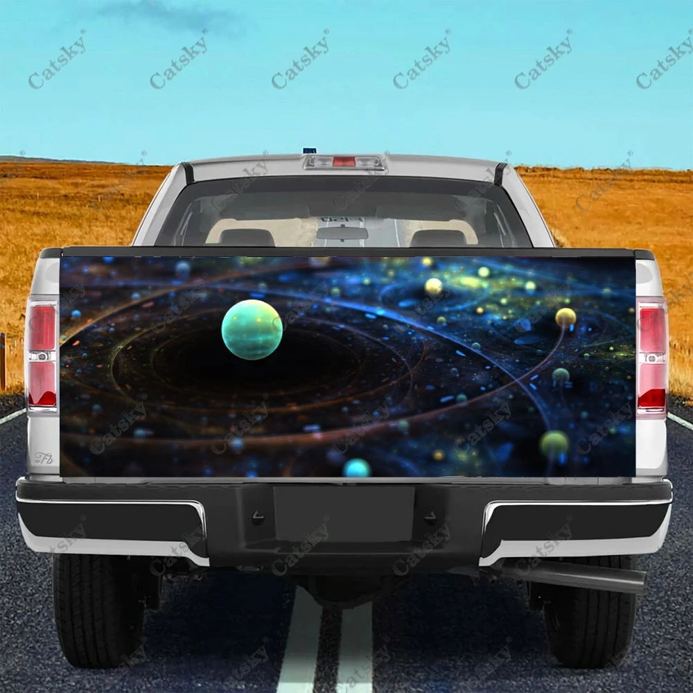 

Абстрактная Сфера, наклейка на заднюю дверь грузовика, Виниловая наклейка с высокой четкостью, графический Рисунок, подходит для пикапов и грузовиков, устойчив к атмосферным воздействиям