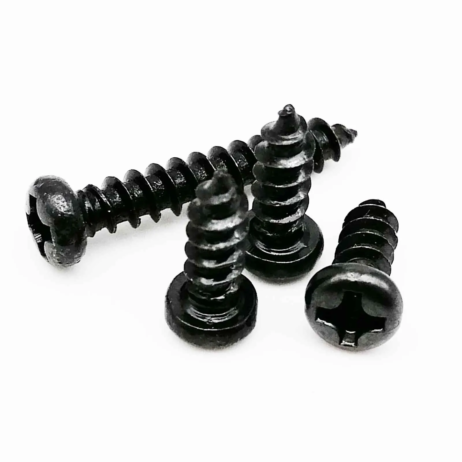 50/100pcs M1 M1.2 M1.4 M1.7 M2 M2.3 M2.6 M3 M3.5 M4 Black Steel Small Phillips Pan Head Cross Round Head Self-tapping Wood Screw
50/100pcs M1 M1.2 M1.4 M1.7 M2 M2.3 M2.6 M3 M3.5 M4 Black Steel Small Phillips Pan Head Cross Round Head Self-tapping Wood Screw