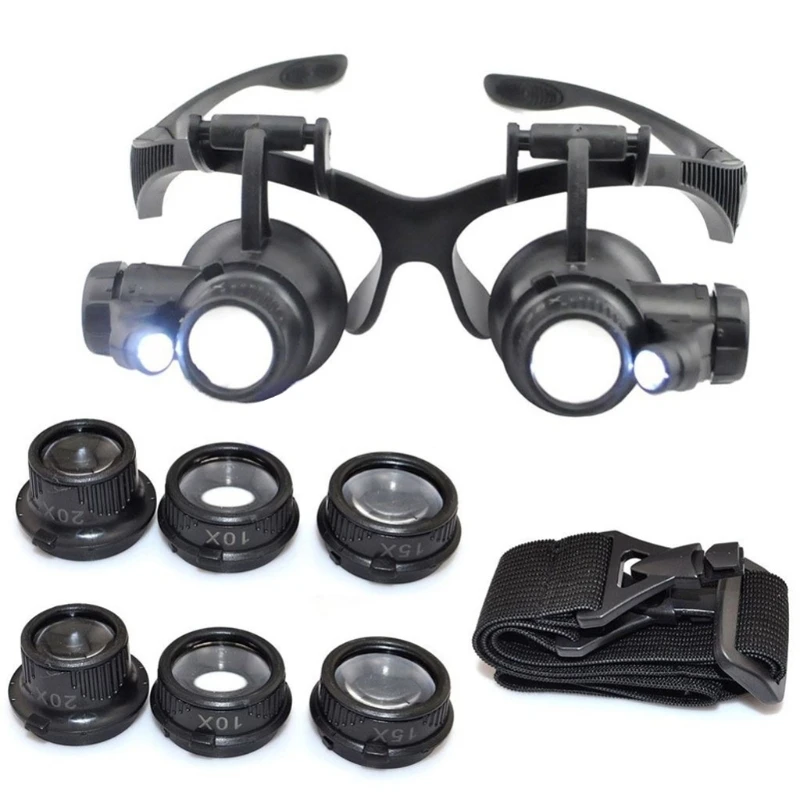 10X 15X 20X 25X LED Double Eye Jeweler Repair Watch Magnifier Loupe Glasses Lens 
10X 15X 20X 25X LED Double Eye Jeweler Repair Watch Magnifier Loupe Glasses Lens