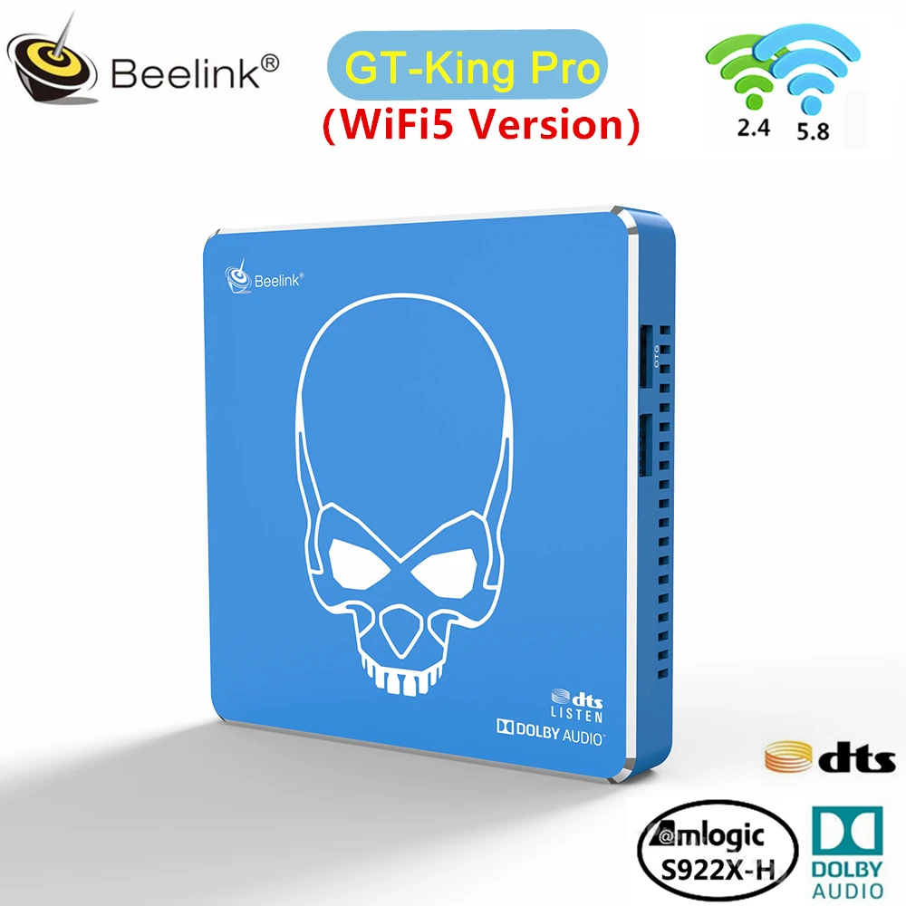 Beelink GT King Pro TV BOX Android9.0 WiFi 5 4GB 64GB Amlogic S922X-H Quad Core Support Dolby Audio DTS Listen 4K HD Set Top Box 
Beelink GT King Pro TV BOX Android9.0 WiFi 5 4GB 64GB Amlogic S922X-H Quad Core Support Dolby Audio DTS Listen 4K HD Set Top Box