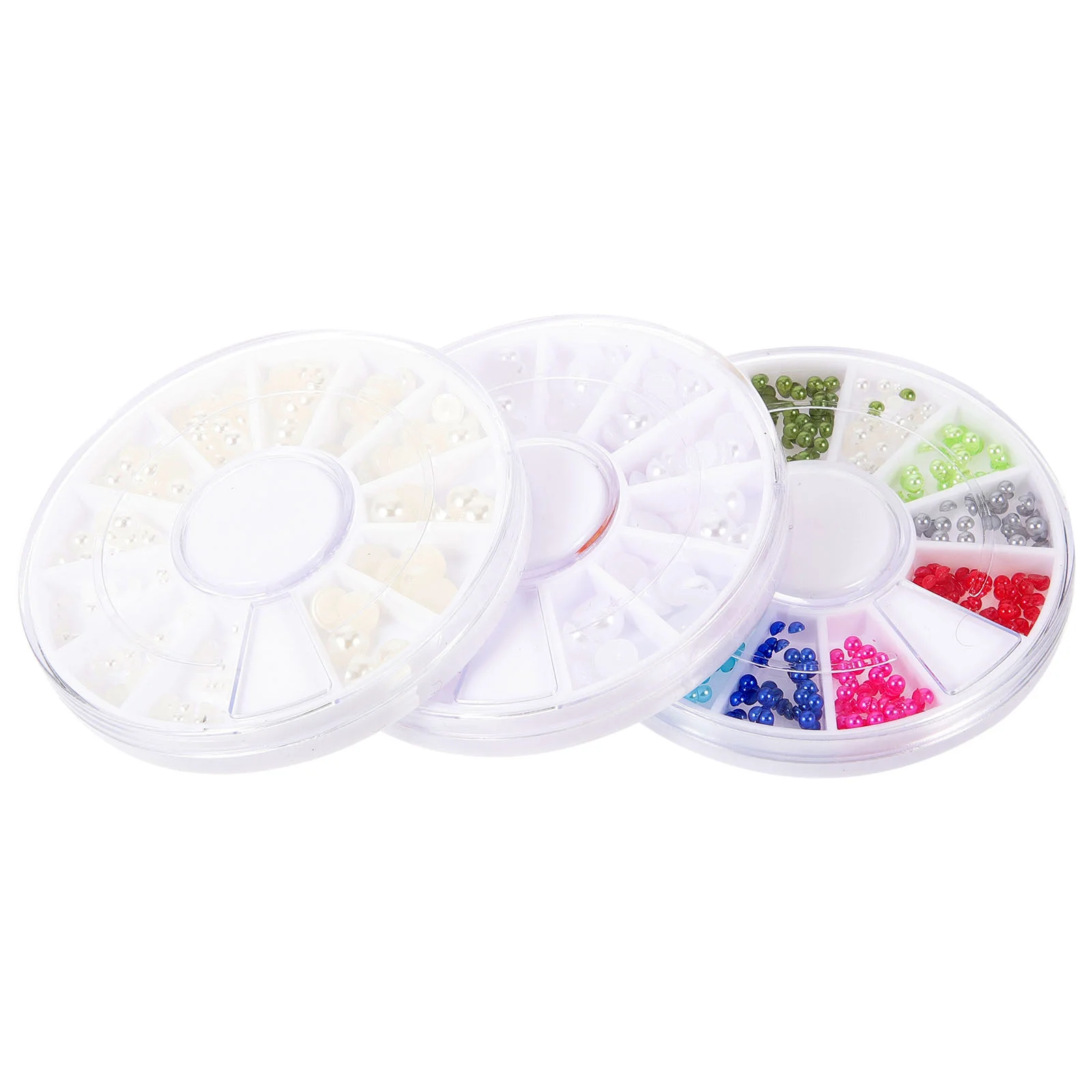 3 Boxes Flat Back Pearls Crafting Nail Pearls Making Manicure Supply Porcelain White Decor Accessory
3 Boxes Flat Back Pearls Crafting Nail Pearls Making Manicure Supply Porcelain White Decor Accessory
