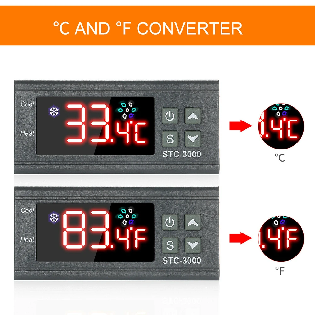 Probe Sensor Temperature Controller Replacement Thermostat -50~99 Celsius 0.1 Celsius Accuracy Electronic 1 Meter 1pcs
Probe Sensor Temperature Controller Replacement Thermostat -50~99 Celsius 0.1 Celsius Accuracy Electronic 1 Meter 1pcs
