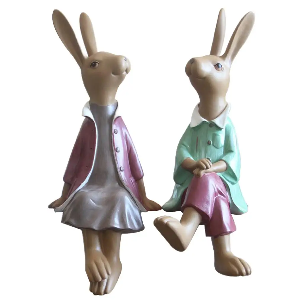 Cute Rabbit Statue Bunny Decor Figurine Miniature Easter Decoration for Tabletop Indoor Home Gift
Cute Rabbit Statue Bunny Decor Figurine Miniature Easter Decoration for Tabletop Indoor Home Gift