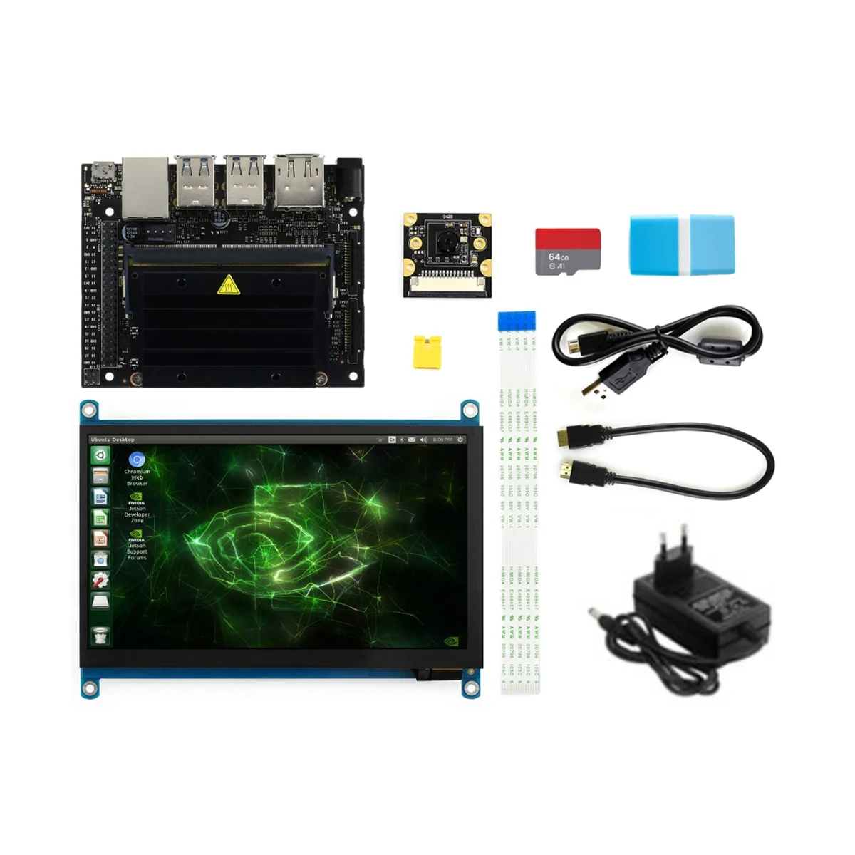 For Jetson Nano 4GB Developer Kit B01 Artificial Intelligence Board+7-Inch Touch Screen IMX219 Camera DIY EU
For Jetson Nano 4GB Developer Kit B01 Artificial Intelligence Board+7-Inch Touch Screen IMX219 Camera DIY EU