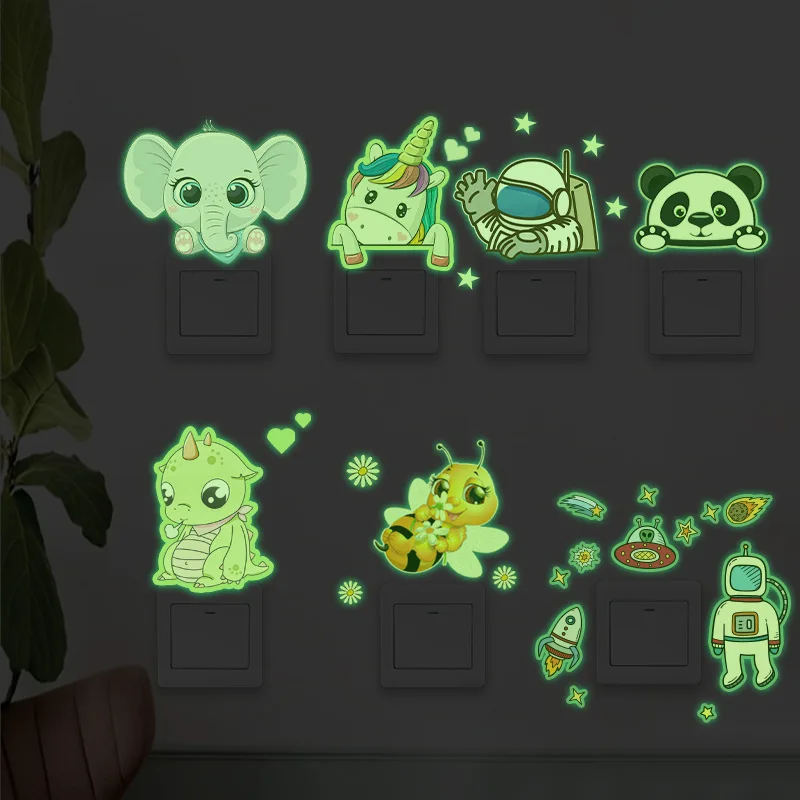 Animal Unicorn elephant Cover Cartoon Living Room Decor 3D Wall PVC on-off Switch Luminous Light Switch Outlet Wall Sticker
Animal Unicorn elephant Cover Cartoon Living Room Decor 3D Wall PVC on-off Switch Luminous Light Switch Outlet Wall Sticker