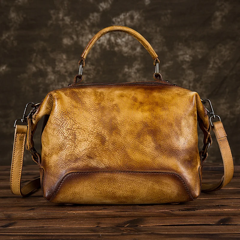 Real Cowhide Women Top Handle Cross Body Bags Tote Vintage Brush Color Messenger Genuine Leather Bag Shoulder Handbag
Real Cowhide Women Top Handle Cross Body Bags Tote Vintage Brush Color Messenger Genuine Leather Bag Shoulder Handbag