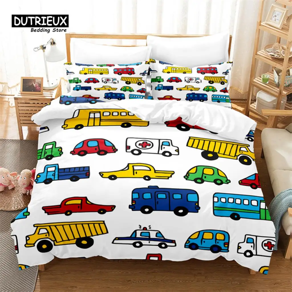 Cartoon Car Bedding Set, 3Pcs Duvet Cover Set, Soft Comfortable Breathable Duvet Cover, For Bedroom Guest Room Decor
Cartoon Car Bedding Set, 3Pcs Duvet Cover Set, Soft Comfortable Breathable Duvet Cover, For Bedroom Guest Room Decor