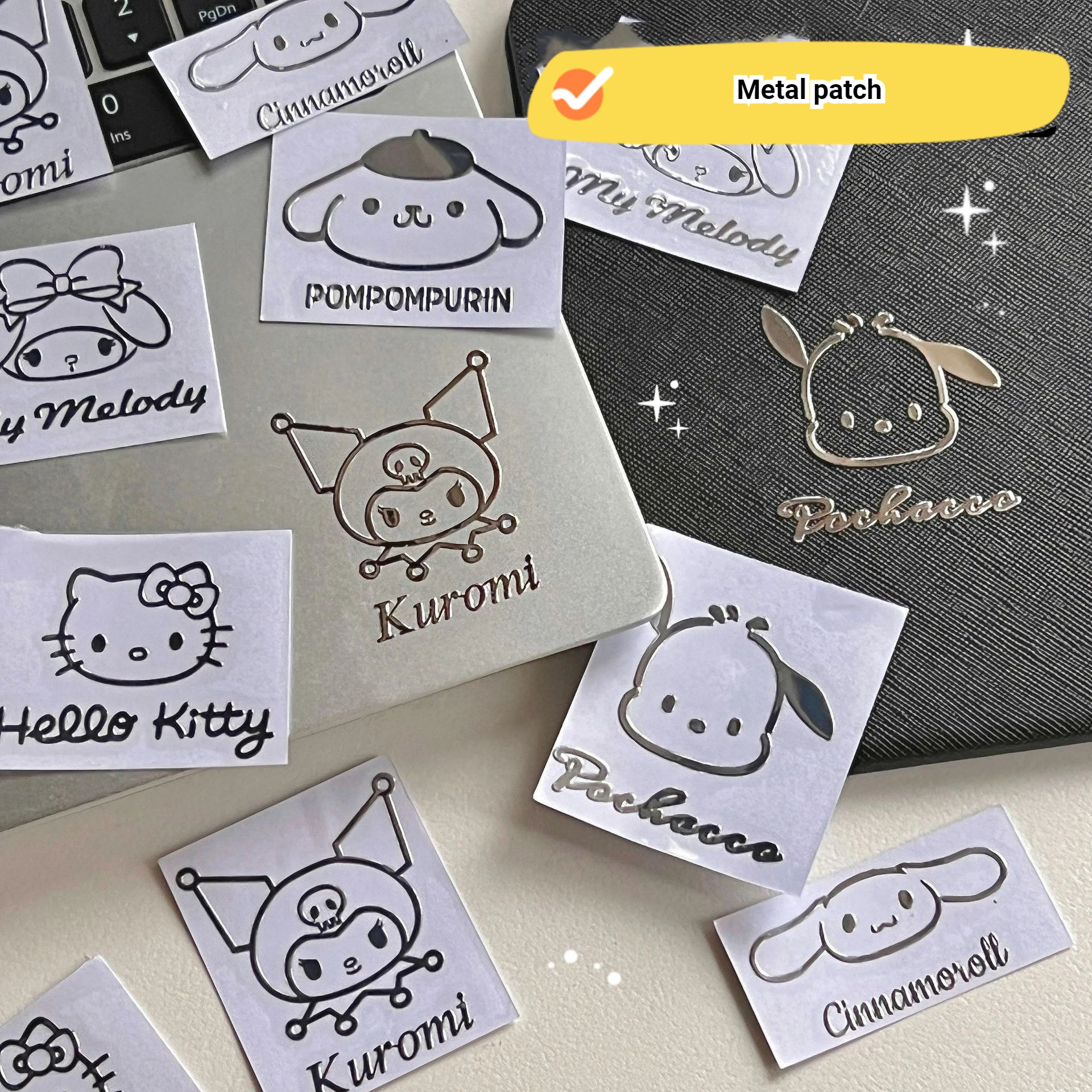Металлическая наклейка Hello Kitty, водостойкая металлическая наклейка для компьютера в виде чашки Kuromi Cinnamoroll, украшение
Металлическая наклейка Hello Kitty, водостойкая металлическая наклейка для компьютера в виде чашки Kuromi Cinnamoroll, украшение