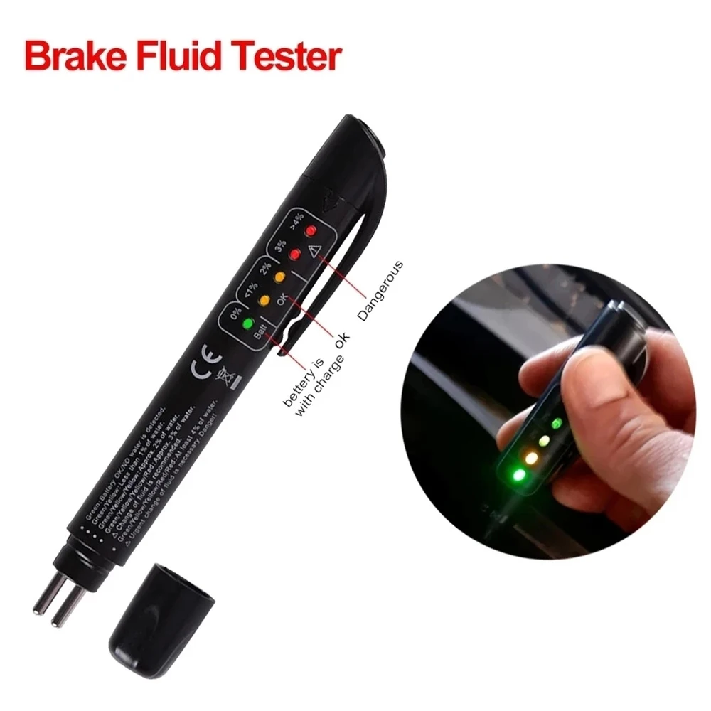 Automotive Mechanical Workshop Tools Inspection Tools Brake Fuid Oil Quality Testing Pen With Liquid LED Display Tester Tool
Automotive Mechanical Workshop Tools Inspection Tools Brake Fuid Oil Quality Testing Pen With Liquid LED Display Tester Tool