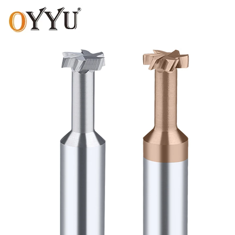 OYYU Coated Tungsten Steel T-Slot Carbide T-Groove Cutter Aluminum / Steel Tool CNC T-Type End Mill Machining Center 3mm-20mm
OYYU Coated Tungsten Steel T-Slot Carbide T-Groove Cutter Aluminum / Steel Tool CNC T-Type End Mill Machining Center 3mm-20mm