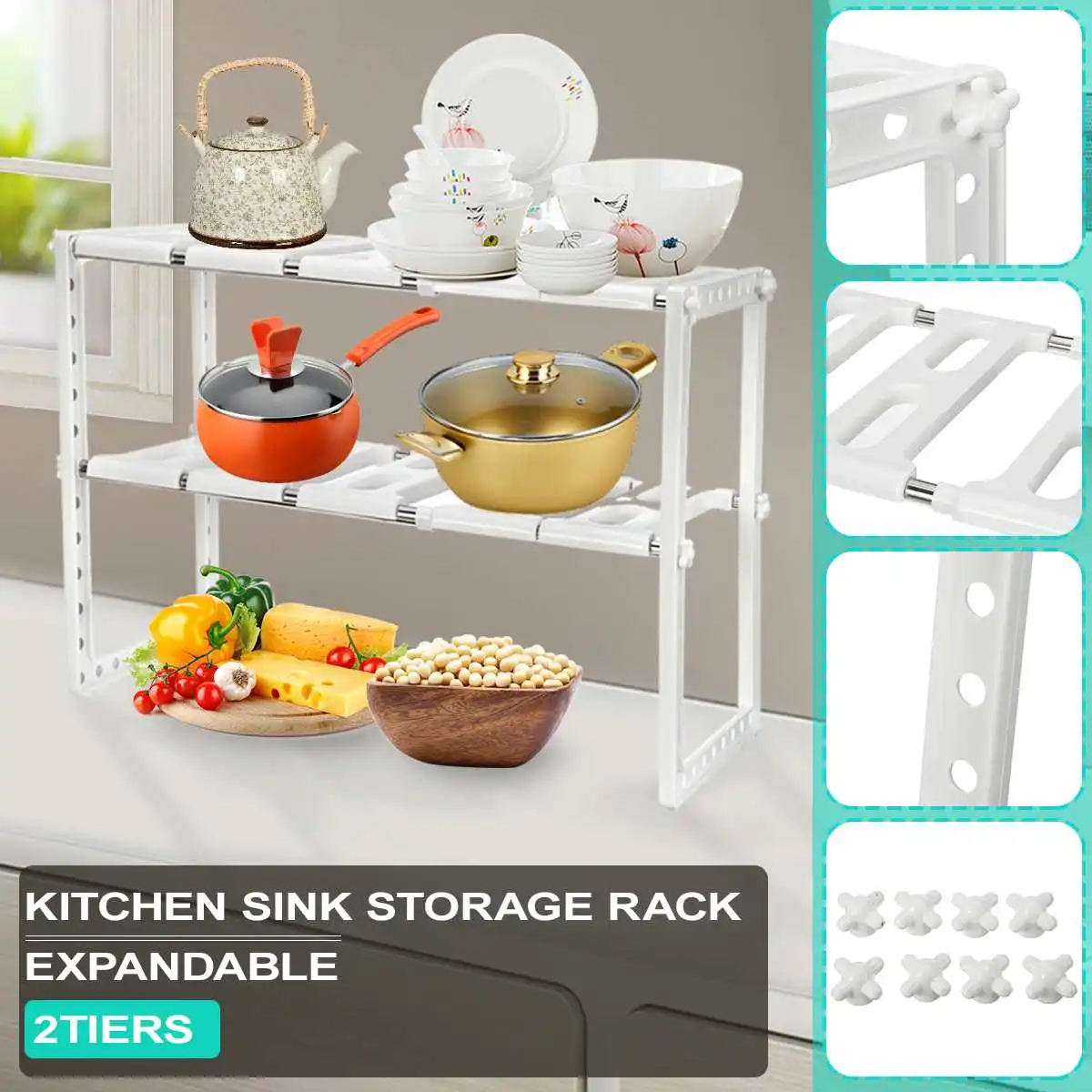 2 Layers Height Adjustable Expandable Kitchen Cabinet Counter Shelf Under Sink Pantry Desktop Storage Shoe Organizer Rack Holder
2 Layers Height Adjustable Expandable Kitchen Cabinet Counter Shelf Under Sink Pantry Desktop Storage Shoe Organizer Rack Holder