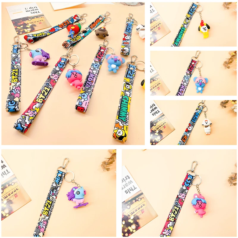 Cartoon Kpop Bt21 Printing Strap with Kawaii Anime Love Koala Doll Pendent Phone Card Sleeve Bag Lanyard Holder Accessories Gift
Cartoon Kpop Bt21 Printing Strap with Kawaii Anime Love Koala Doll Pendent Phone Card Sleeve Bag Lanyard Holder Accessories Gift