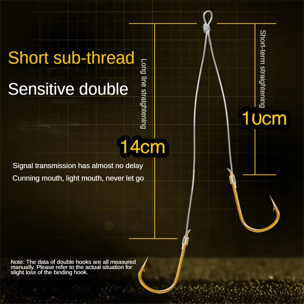 Fishing Tools Double Hook New Fishhook Decoupling Stainless Steel Stainless Steel Fishhook Sports Entertainment Fishing
Fishing Tools Double Hook New Fishhook Decoupling Stainless Steel Stainless Steel Fishhook Sports Entertainment Fishing