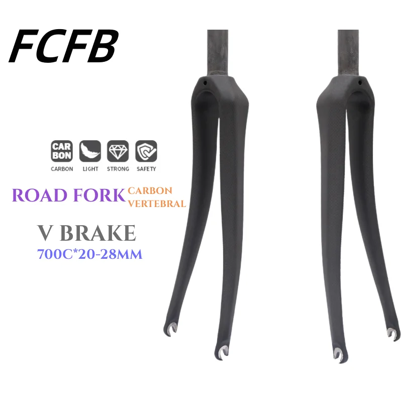 FCFB Special Offer Carbon Fork New Style Road Bike Fork Bicycle Parts 1-1/8 700c Superlight 360g 3k Finish Cycling Accessor
FCFB Special Offer Carbon Fork New Style Road Bike Fork Bicycle Parts 1-1/8 700c Superlight 360g 3k Finish Cycling Accessor