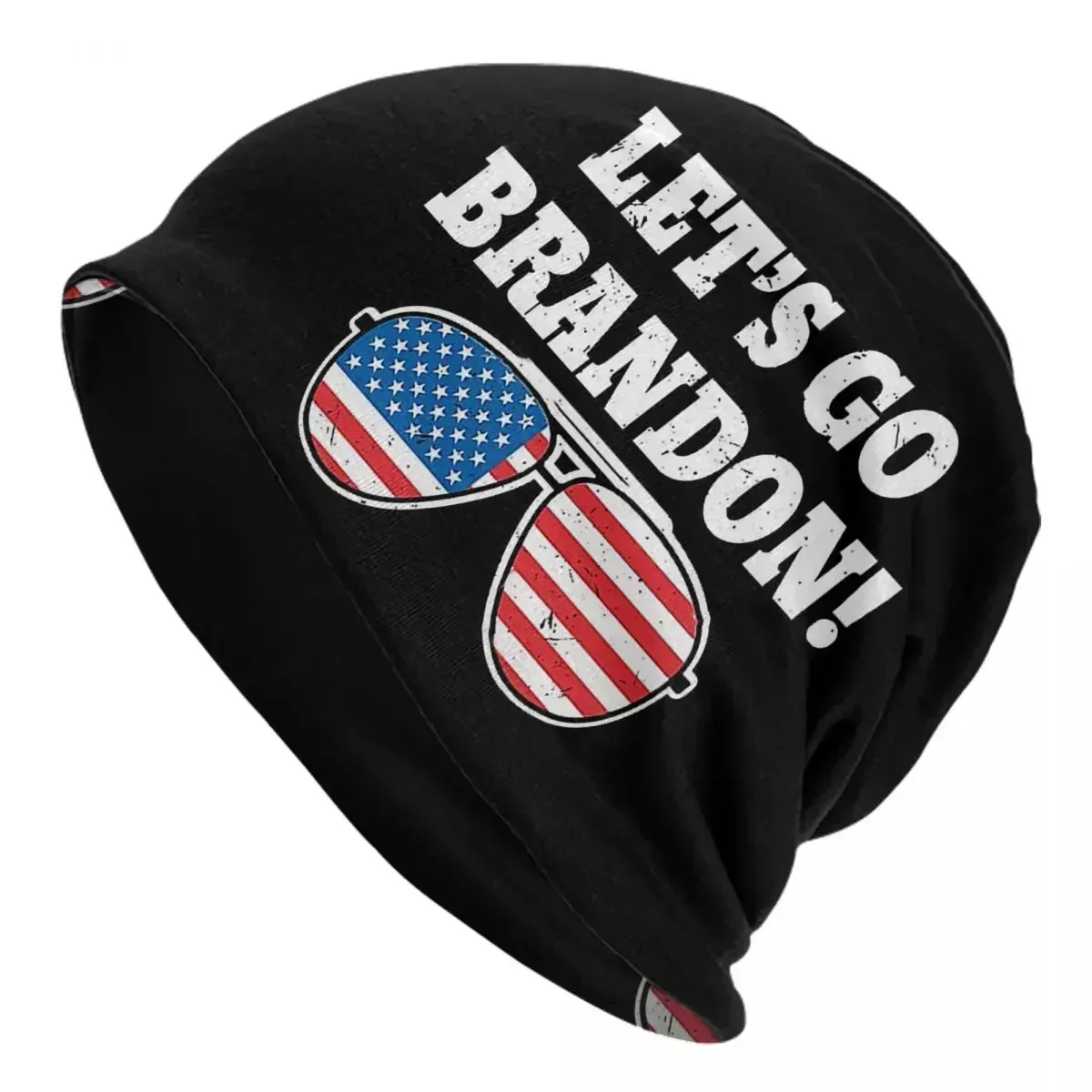 Let's Go Brandon FJB (4) Мужчины Женщины Взрослые шапки Шапки Вязаный капот Теплые в