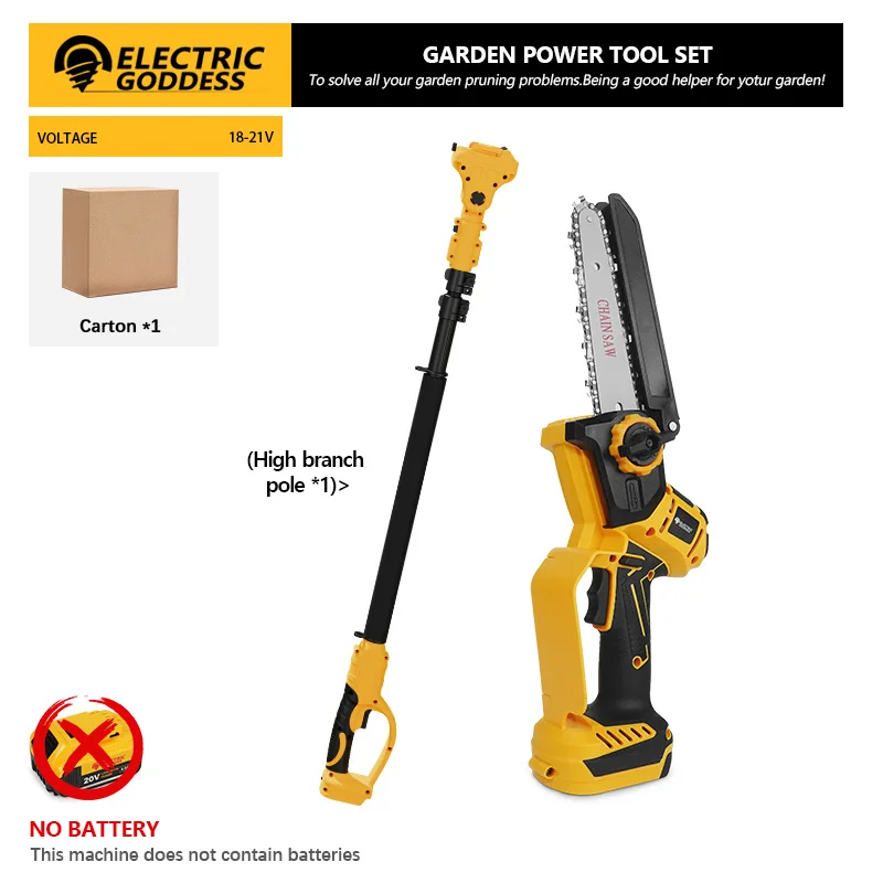 Аккумуляторная цепная пила ELECTRIC GODDESS 6 дюймов
Аккумуляторная цепная пила ELECTRIC GODDESS 6 дюймов