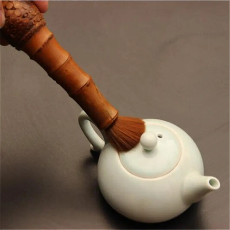 

Ручка для хранения бамбукового корня, 1 шт., чайная кисть, бамбуковый чайный набор, крышка для горшка, аксессуары для чайной церемонии, народное ремесло, чайная кисть кунг-фу