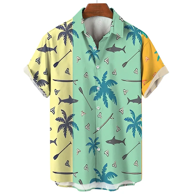 Fashion Hawaii Holiday Print Men's Shirts Coconut Tree Graphic Clothing Summer Harajuku Lapel Shirt Oversized Cardigan 2023 Tops
Fashion Hawaii Holiday Print Men's Shirts Coconut Tree Graphic Clothing Summer Harajuku Lapel Shirt Oversized Cardigan 2023 Tops