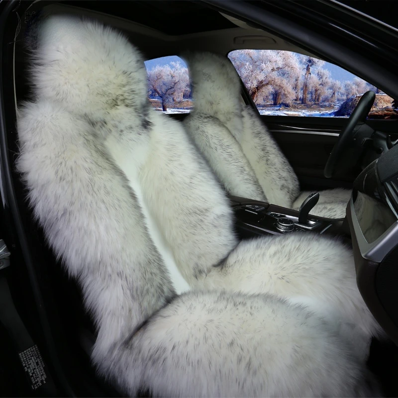 Wool Car Seat Cover Winter Warm Plush Fur Seat Cushion Universal 1 Piece Front Seat Cover Auto Interior Accessories
Wool Car Seat Cover Winter Warm Plush Fur Seat Cushion Universal 1 Piece Front Seat Cover Auto Interior Accessories