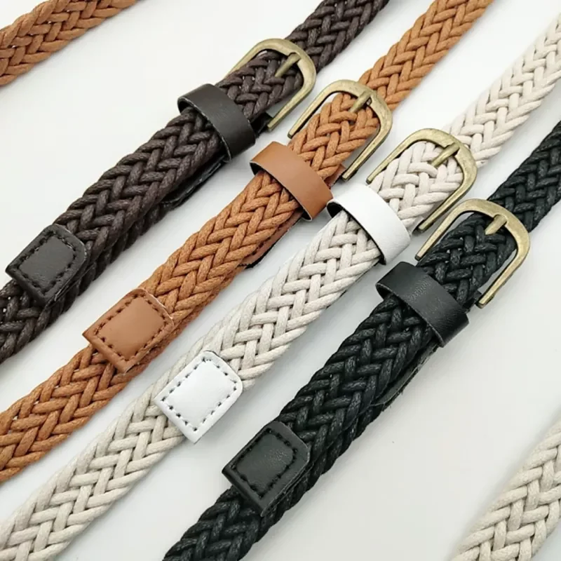 Vintage Woven Knitted Belts For Women Boho Beach Style Handwoven Fashion Belt White Black Faux Leather Belt
Vintage Woven Knitted Belts For Women Boho Beach Style Handwoven Fashion Belt White Black Faux Leather Belt