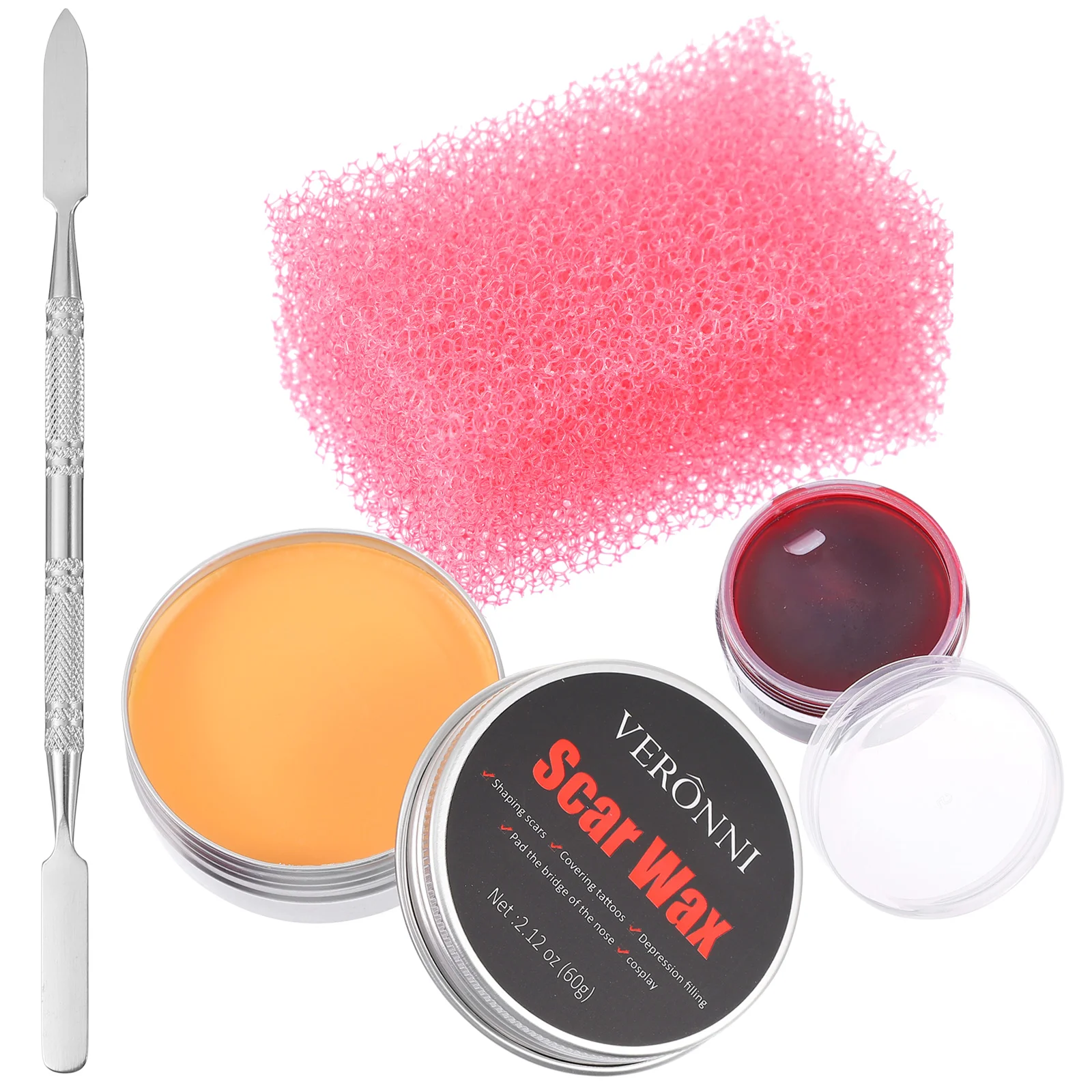 Fake Blood Makeup Wax Kit Skin Scarblack Stipple Sponge Spatulaface Scarswound Effect Tool Scab Plasma Coagulated Effects
Fake Blood Makeup Wax Kit Skin Scarblack Stipple Sponge Spatulaface Scarswound Effect Tool Scab Plasma Coagulated Effects