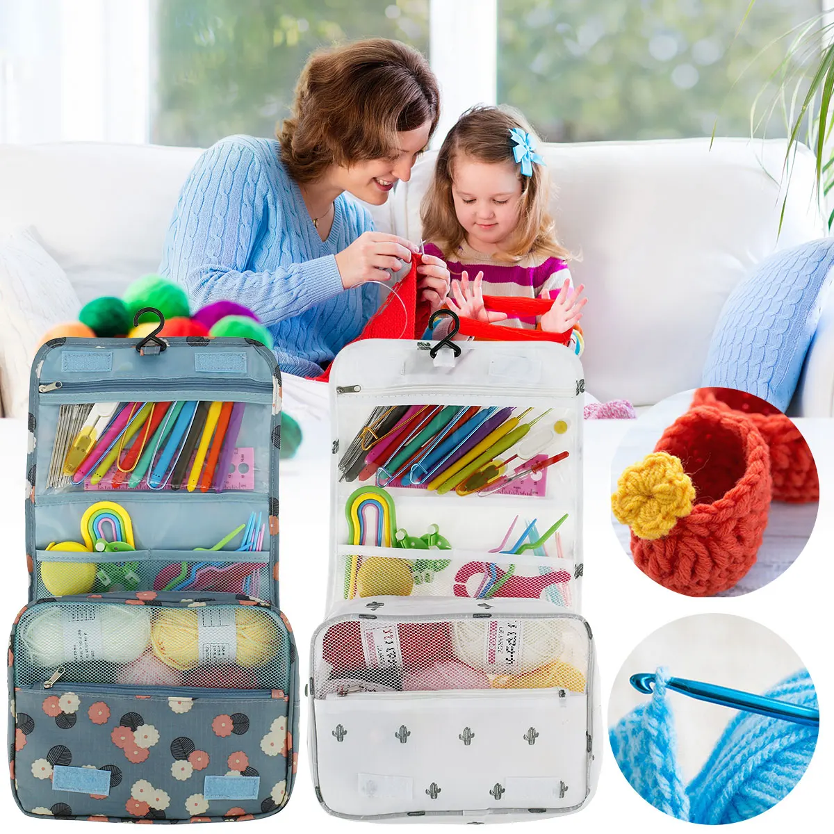 New 59 Pcs Crochet Hooks Kit Knitting Starter Kit for Adults Ergonomic Crochet Anti-slip Grip Handle Crochet Tools DIY Weave
New 59 Pcs Crochet Hooks Kit Knitting Starter Kit for Adults Ergonomic Crochet Anti-slip Grip Handle Crochet Tools DIY Weave