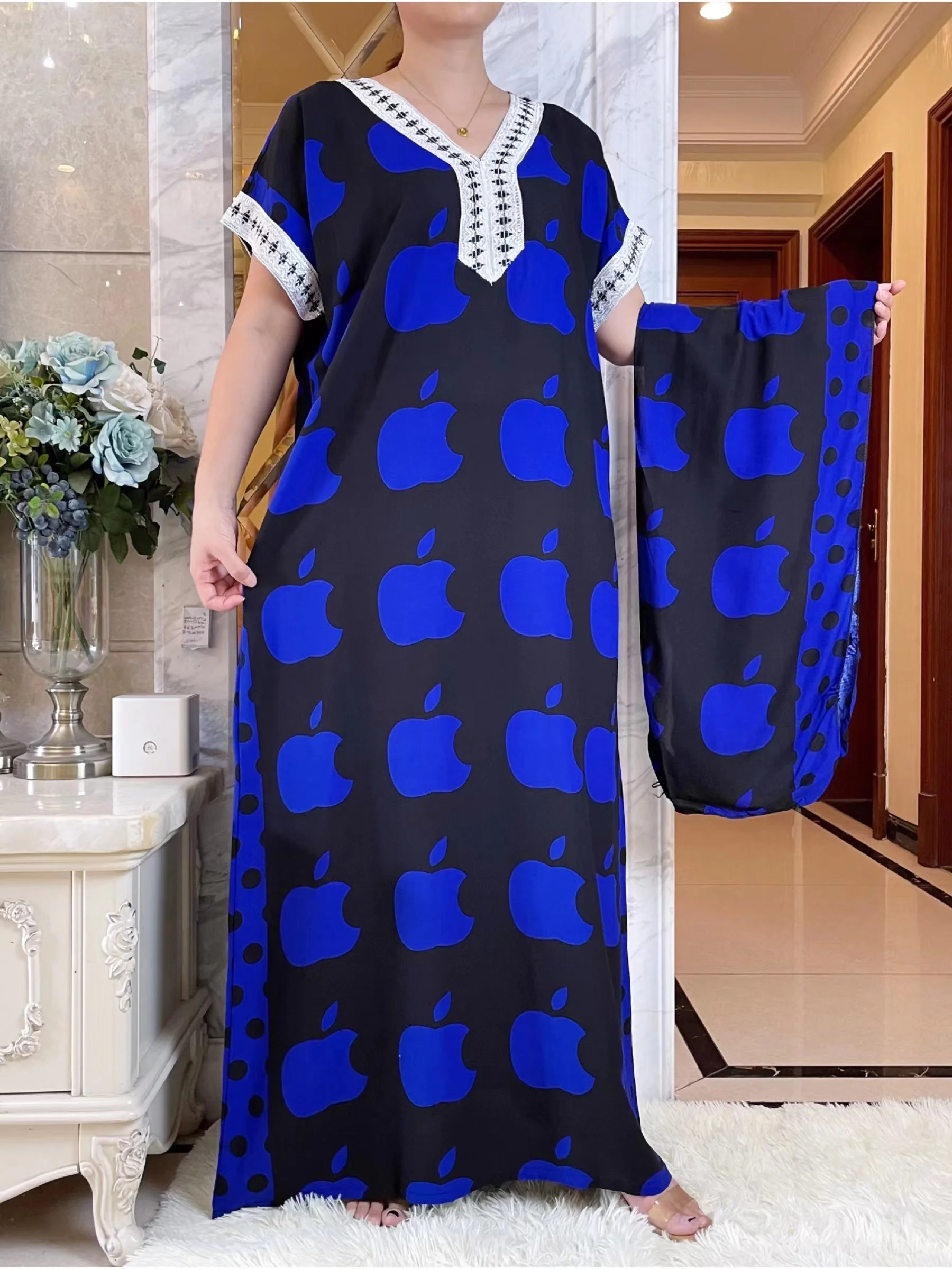 New African Clothes Women Abaya Dashiki Floral Print Short Sleeve Party Robe with Headscarf Summer Maxi Long Dress Vestidos
New African Clothes Women Abaya Dashiki Floral Print Short Sleeve Party Robe with Headscarf Summer Maxi Long Dress Vestidos