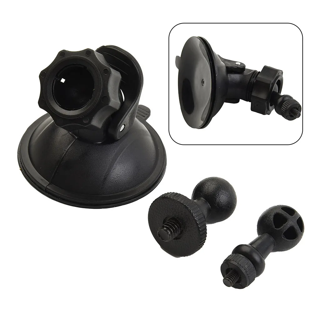 

Suction Cup Mount Dvr Bracket Universal Rotary Ball With 2 Connectors 6MM/4MM Screw Car Mounted Dash Cam Holder