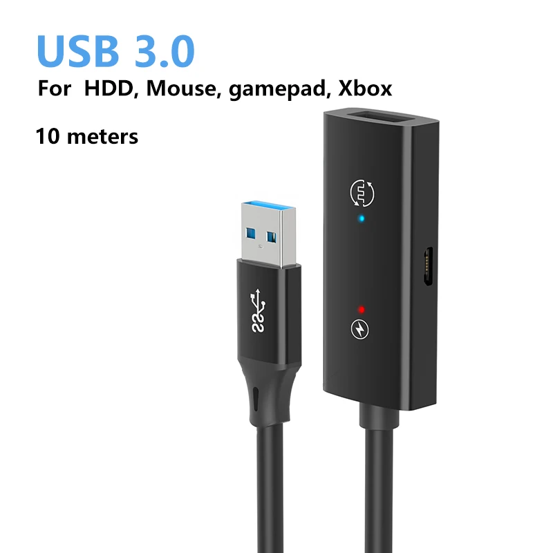 10M USB Extension Cable USB 3.0 Cable Extender for PC Laptop Smart-TV PS4 Xbox SSD Games USB 3.0 Male to Female Cable extensor
10M USB Extension Cable USB 3.0 Cable Extender for PC Laptop Smart-TV PS4 Xbox SSD Games USB 3.0 Male to Female Cable extensor