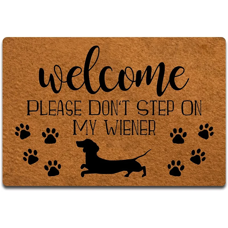 Welcome Mat Welcome Please Don't Step On My Wiener Entrance Door Floor Mat Funny Home Decorative No Slip Rubber Door Mat
Welcome Mat Welcome Please Don't Step On My Wiener Entrance Door Floor Mat Funny Home Decorative No Slip Rubber Door Mat