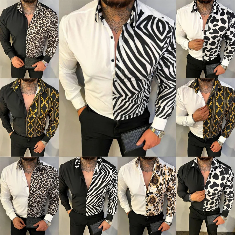 2022 Spring/summer new men's double inch shirt European and American men's printed shirt men's casual cardigan
2022 Spring/summer new men's double inch shirt European and American men's printed shirt men's casual cardigan