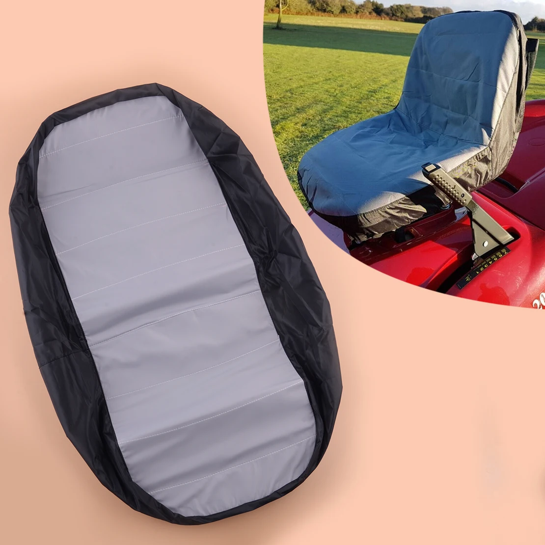 Gray with Black Side Universal Heavy Farm Vehicle Riding Tractor Lawn Mower Seat Cover Padded Comfort Pad Protector Backrest
Gray with Black Side Universal Heavy Farm Vehicle Riding Tractor Lawn Mower Seat Cover Padded Comfort Pad Protector Backrest