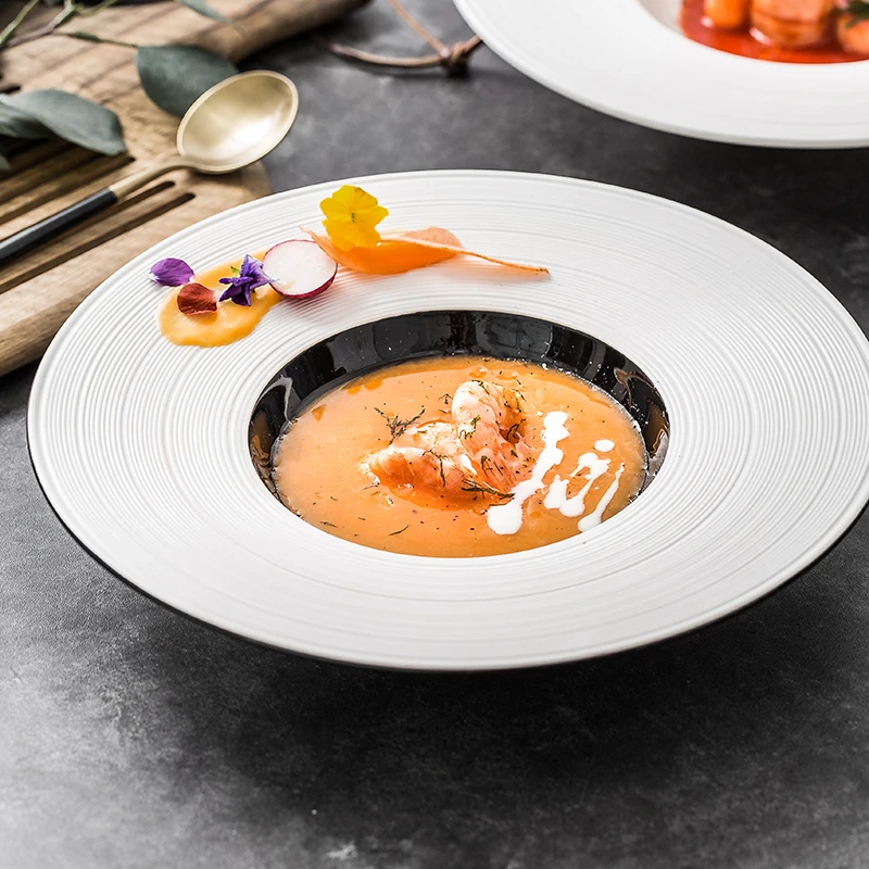 Nordic 11.4 inch Western food straw hat plate creative restaurant mood food sashimi plate simple French pasta plate
Nordic 11.4 inch Western food straw hat plate creative restaurant mood food sashimi plate simple French pasta plate