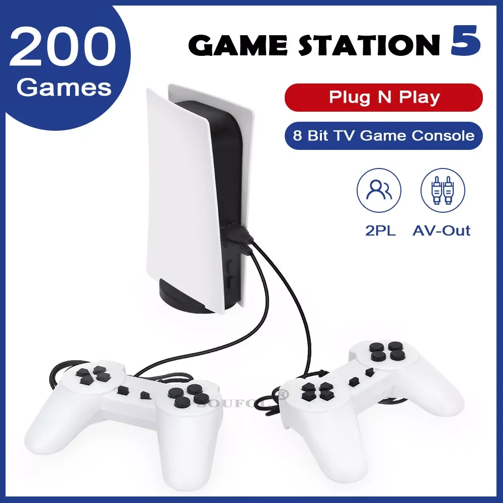 NEW2023 Dropsshipping Game Station 5 Video Game Console USB Wired TV GS5 Handheld Game Player With 200 Classic Games AV Output E
NEW2023 Dropsshipping Game Station 5 Video Game Console USB Wired TV GS5 Handheld Game Player With 200 Classic Games AV Output E