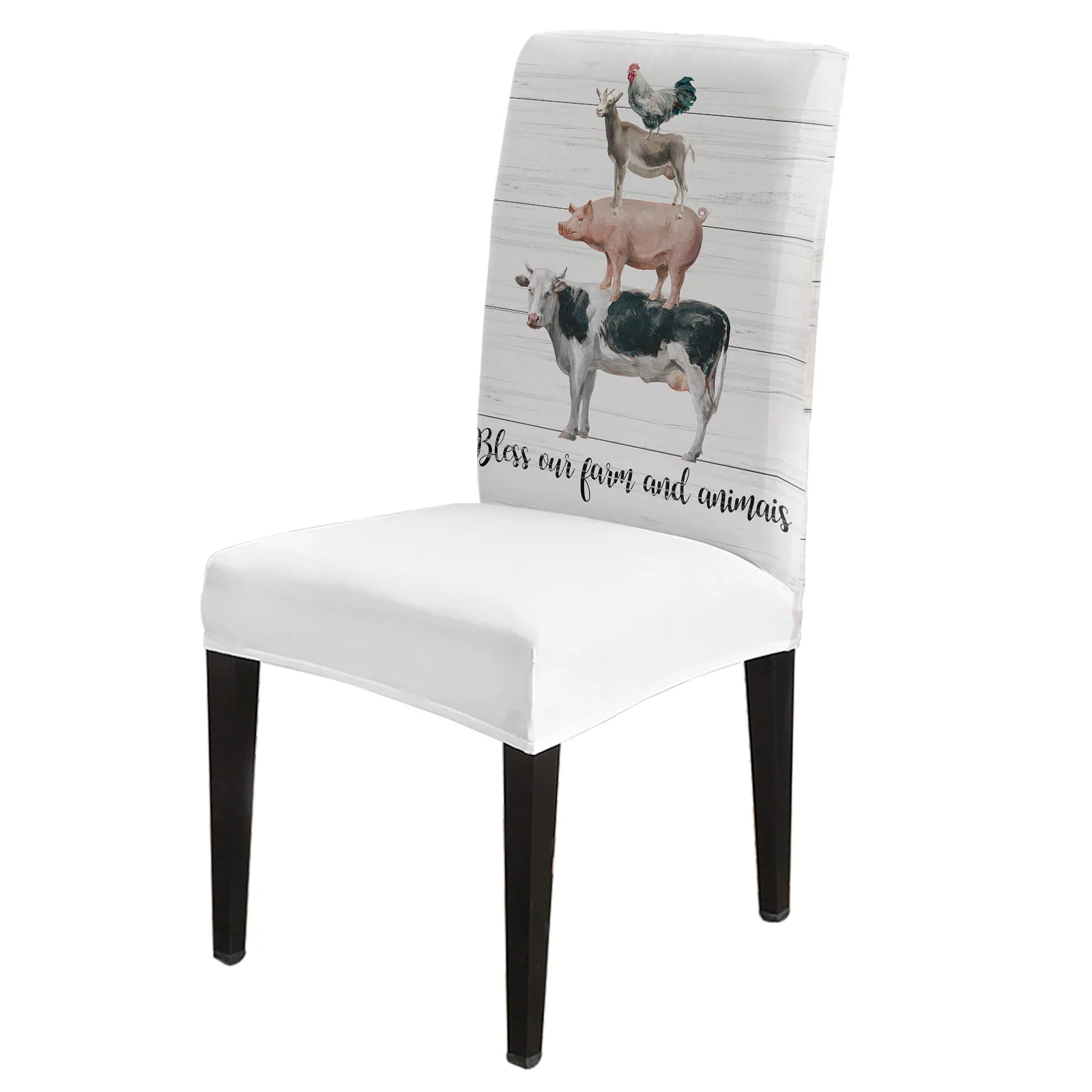 Чехлы на стулья с изображением фермы, коровы, петуха, древесины, стрейч, эластичные чехлы на стулья для кухни и столовой, чехлы на стулья для ...
Чехлы на стулья с изображением фермы, коровы, петуха, древесины, стрейч, эластичные чехлы на стулья для кухни и столовой, чехлы на стулья для ...