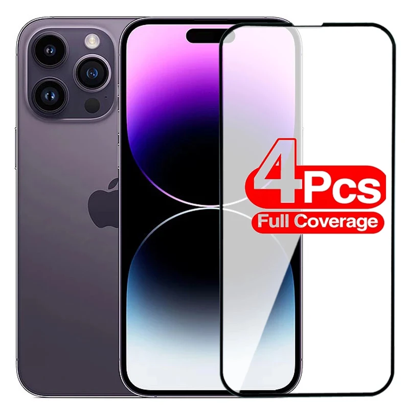 4PCS Tempered Glass for IPhone 14 12 13 11 Pro MAX X XR Screen Protector Protective for IPhoneXS Max SE 7 8 6S Full Cover Film
4PCS Tempered Glass for IPhone 14 12 13 11 Pro MAX X XR Screen Protector Protective for IPhoneXS Max SE 7 8 6S Full Cover Film