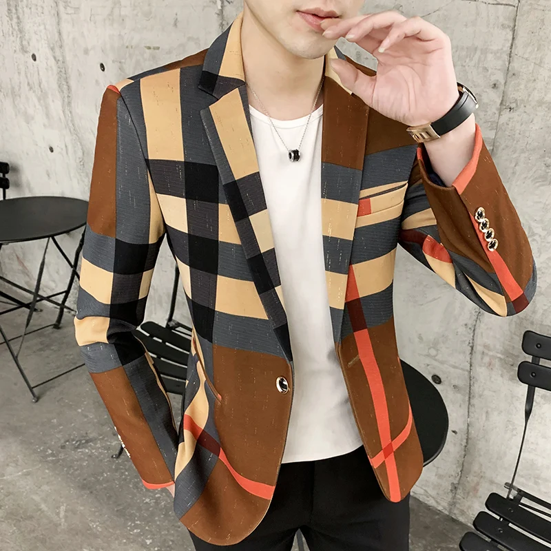 Men's suit Spring style with disorderly texture jacket Slim fit Business handsome Plaid Pattern Long Sleeve Cotton Blazer M-4XL
Men's suit Spring style with disorderly texture jacket Slim fit Business handsome Plaid Pattern Long Sleeve Cotton Blazer M-4XL