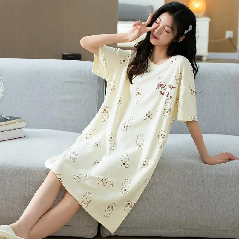 Fashion Drees Short Sleeve Sleepwear Simplicity Nightgown womens Underwear 2023 Sleep Wear Sexy Pajama Dress Elegant Sleep Dres
Fashion Drees Short Sleeve Sleepwear Simplicity Nightgown womens Underwear 2023 Sleep Wear Sexy Pajama Dress Elegant Sleep Dres
