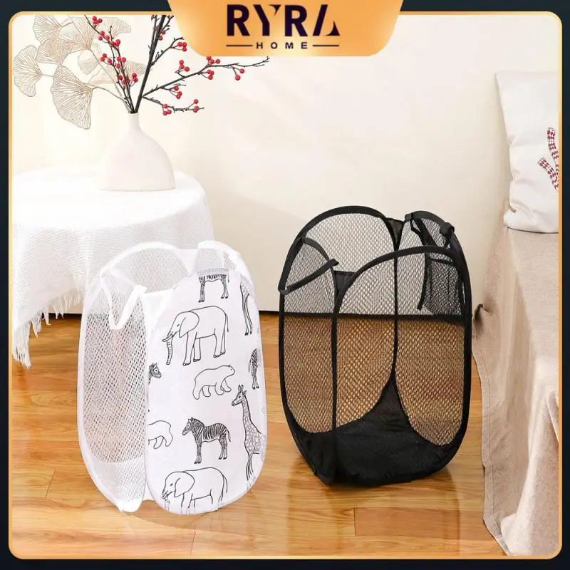 

Minimalist Design Foldable Laundry Basket Durable Wide Application Range Dirty Clothes Organizer Foldable High Fitness