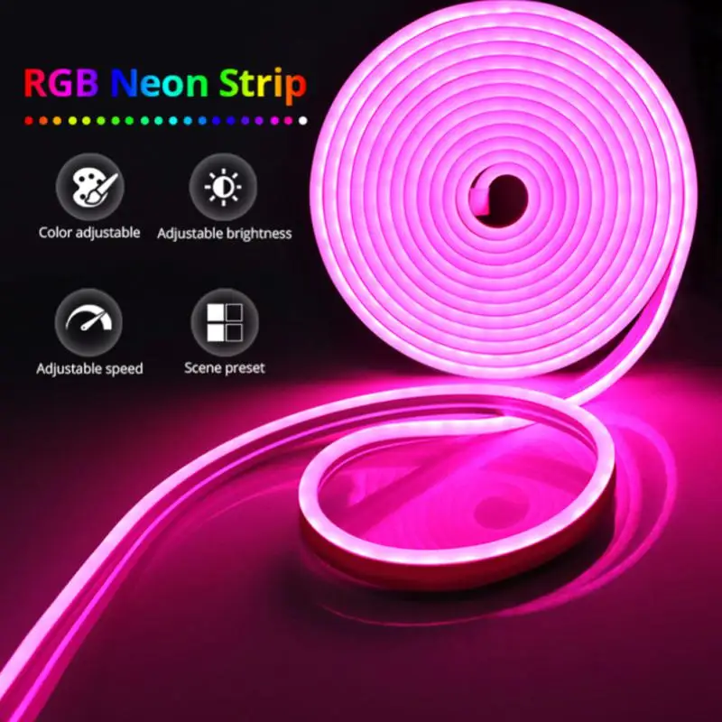 Tuya Smart LED Strip Neon Lights -compatible Switch Remote Control RGB Dimmable Garden Decoration For Alexa Google
Tuya Smart LED Strip Neon Lights -compatible Switch Remote Control RGB Dimmable Garden Decoration For Alexa Google