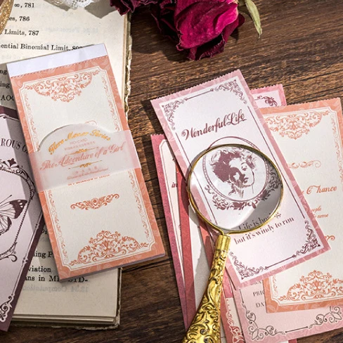 30Pieces Memo Book Vintage Classical Lady Pattern Curtain Scrapbooking Decorative Handbook Adhesivas Paper Stationery 11*5CM
30Pieces Memo Book Vintage Classical Lady Pattern Curtain Scrapbooking Decorative Handbook Adhesivas Paper Stationery 11*5CM