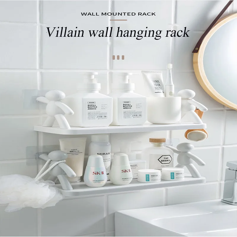 Japanese Simple Bathroom Wall Hanging Human Guardrail Hook Rack Non Perforated Kitchen Storage Rack Seasoning Rack Wall Rack
Japanese Simple Bathroom Wall Hanging Human Guardrail Hook Rack Non Perforated Kitchen Storage Rack Seasoning Rack Wall Rack