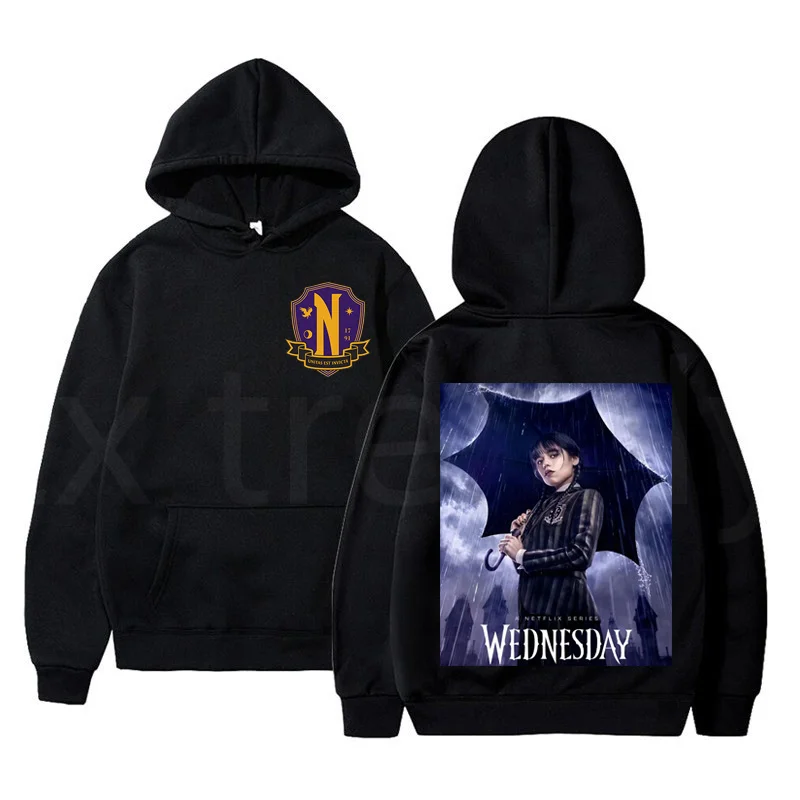 Wednesday Addams Hoodie American Drama Cotton Drawstring Sports Sweatshirt Men and Women Pullover I Hate People
Wednesday Addams Hoodie American Drama Cotton Drawstring Sports Sweatshirt Men and Women Pullover I Hate People