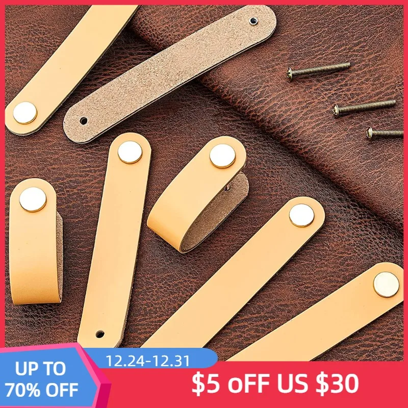 Leather Furniture Handles Nordic Cabinet Drawer Pulls Closet Wardrobe Door Knobs with Screw 9 Colors Double and Single Hole
Leather Furniture Handles Nordic Cabinet Drawer Pulls Closet Wardrobe Door Knobs with Screw 9 Colors Double and Single Hole