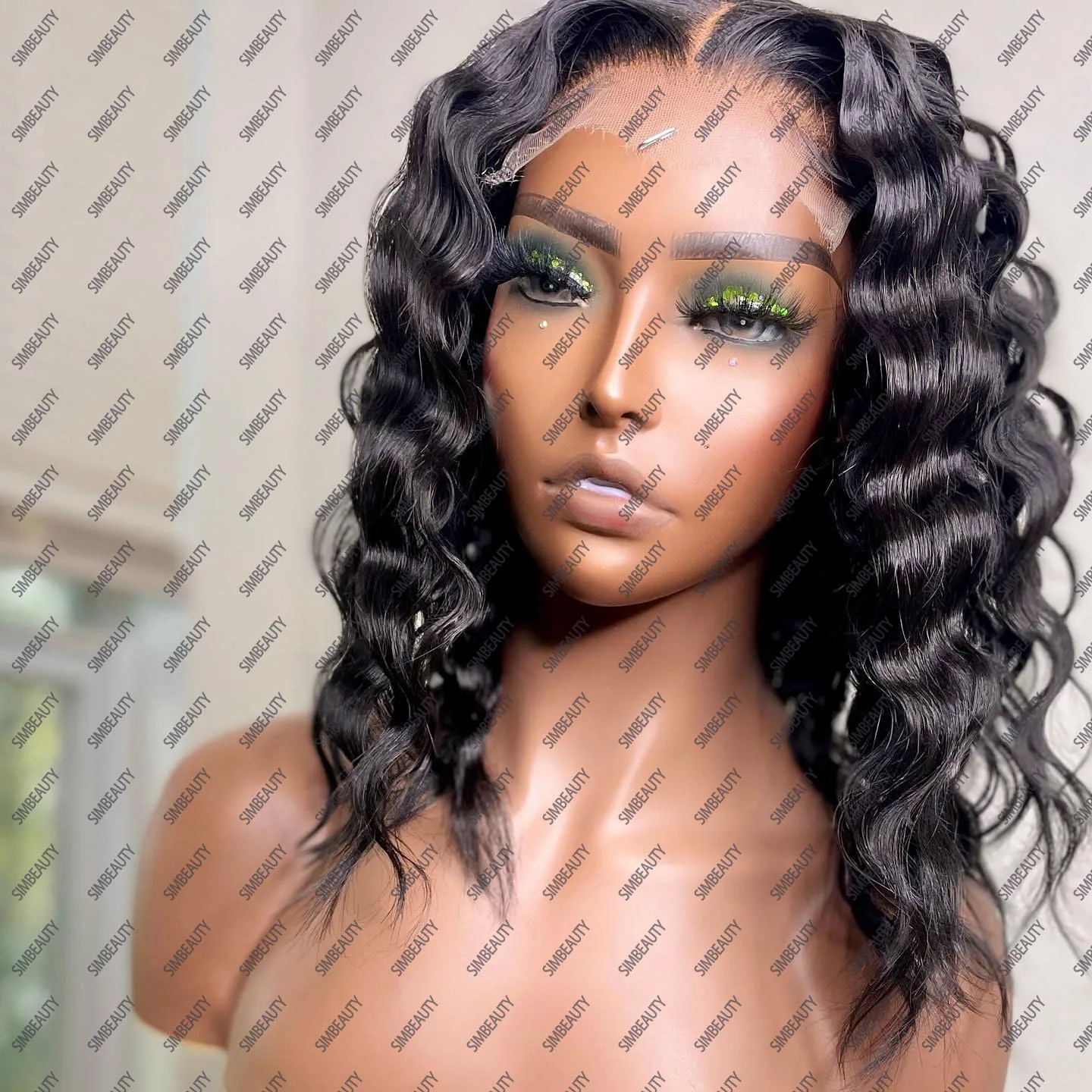 200 Density Jet Black Deep Wave 13X6 Transparent Lace Frontal Wig Short Bob Brazilian Remy Human Hair Glueless 5X5 Closure Wig
200 Density Jet Black Deep Wave 13X6 Transparent Lace Frontal Wig Short Bob Brazilian Remy Human Hair Glueless 5X5 Closure Wig