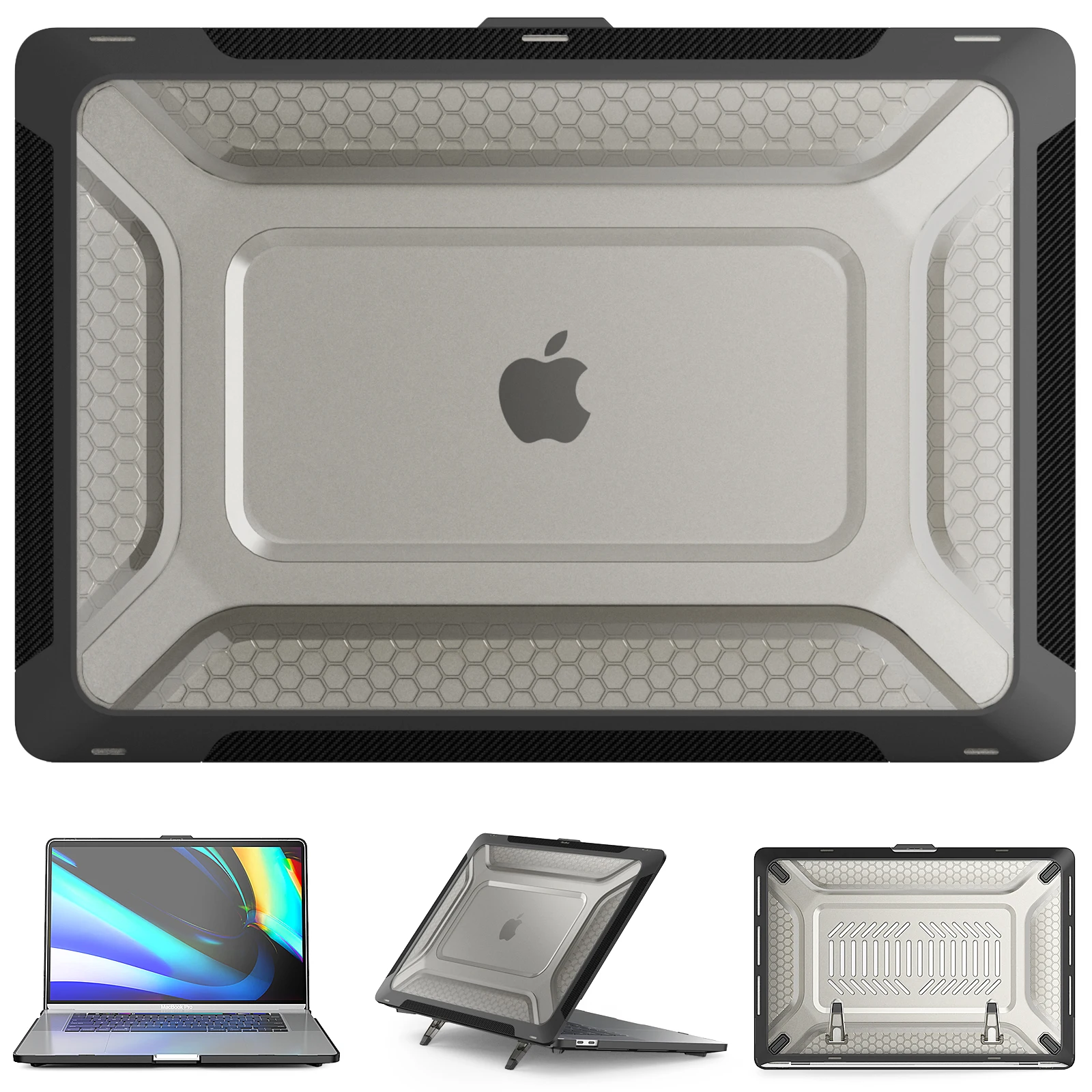 Жесткий чехол для Apple MacBook Pro A2141 16 дюймов (выпуск 2019 года) тонкий прорезиненный