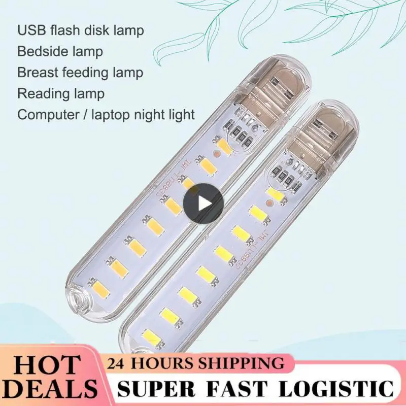 5/8/10PCS 5v Night Lights Mini Portable Led Book Light 8leds Eye Protection Reading Book Lamp For Power Bank Pc Table Lamp Lamp
5/8/10PCS 5v Night Lights Mini Portable Led Book Light 8leds Eye Protection Reading Book Lamp For Power Bank Pc Table Lamp Lamp