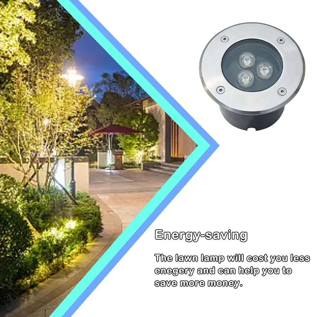 Stainless Steel Lawn Light 3W Diecast Tempered Glass Moistureproof Outdoor Round Landscaping Lamp Lighting Tool Type
Stainless Steel Lawn Light 3W Diecast Tempered Glass Moistureproof Outdoor Round Landscaping Lamp Lighting Tool Type
