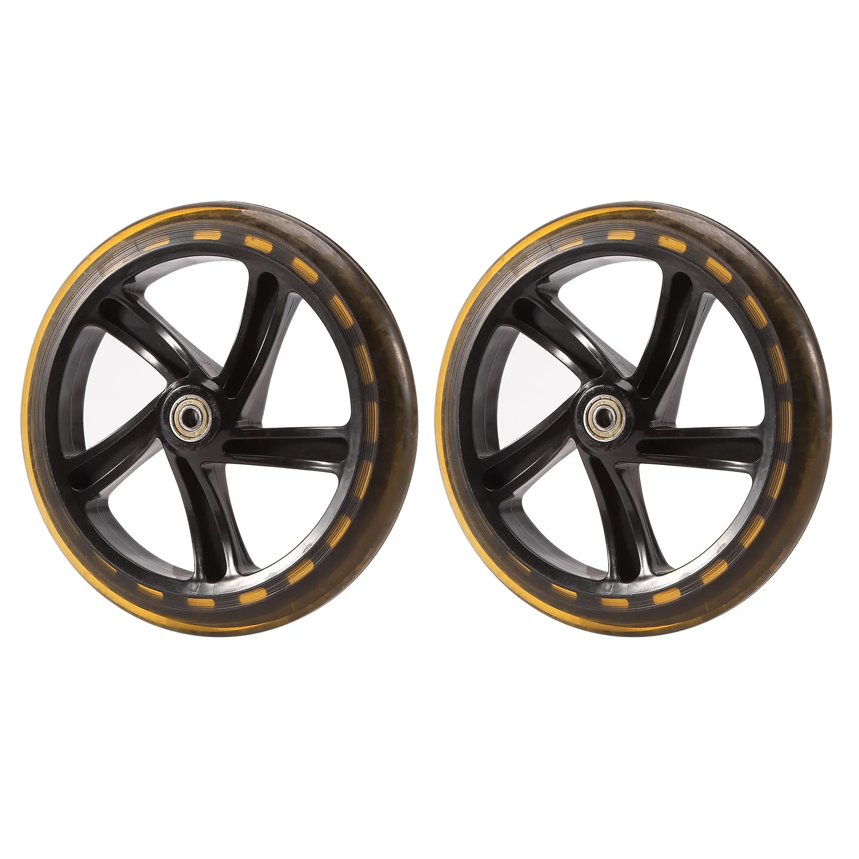 2 Pieces Scooter Wheel 200 mm PU Material Wheel Thickness 30 mm ABEC-7 Bearing Scooter Accessories,Transparent Black
2 Pieces Scooter Wheel 200 mm PU Material Wheel Thickness 30 mm ABEC-7 Bearing Scooter Accessories,Transparent Black