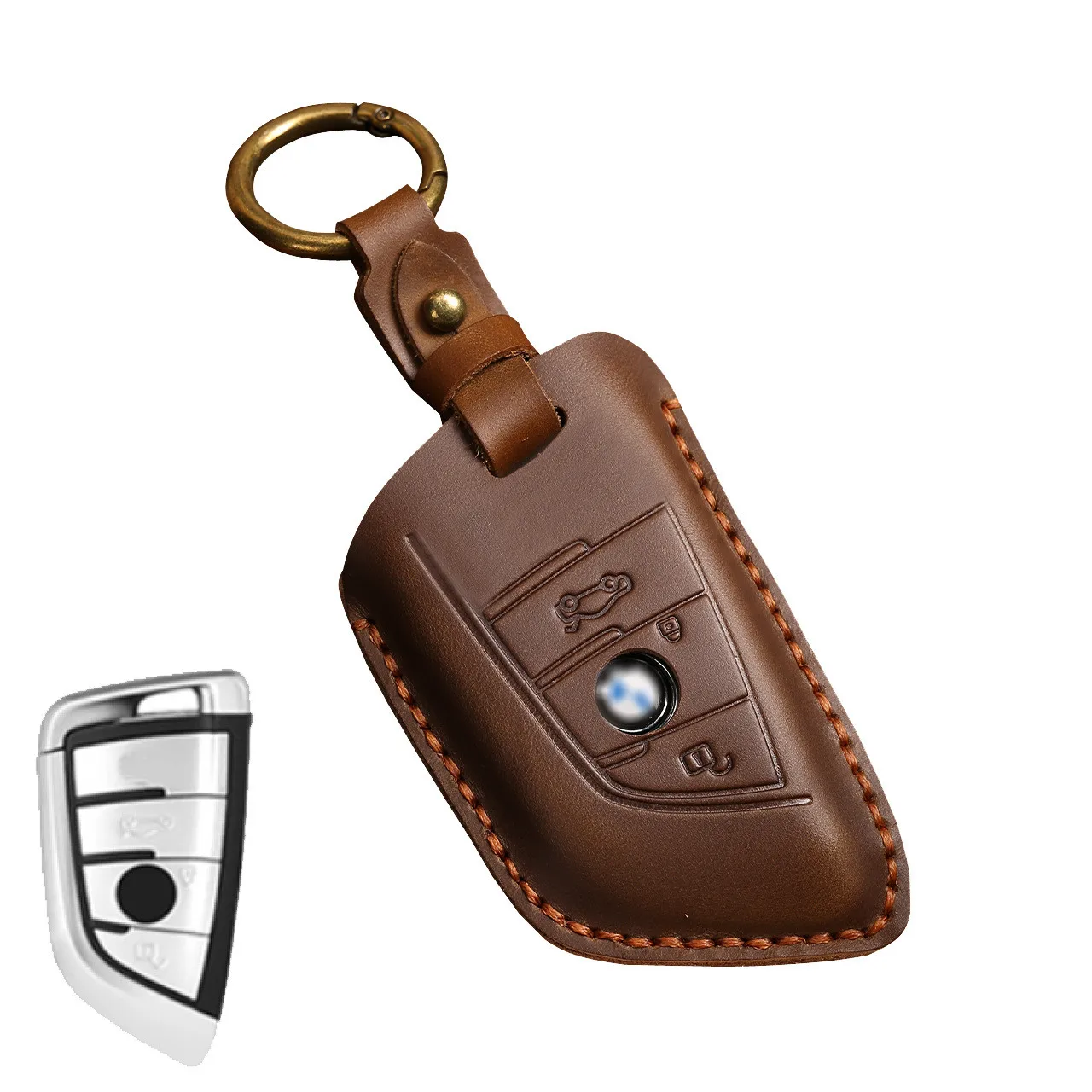 Genuine Leather Handmade Car Key Cover key Case For BMW X1 X5 F22 F20 F48 F10 F07 F30 X3 X4 F25 F15 F32 F16 F34 G20
Genuine Leather Handmade Car Key Cover key Case For BMW X1 X5 F22 F20 F48 F10 F07 F30 X3 X4 F25 F15 F32 F16 F34 G20